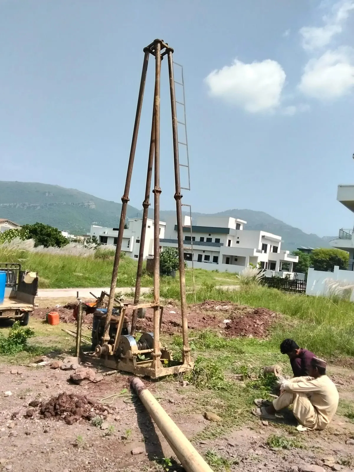 D-12, Islamabad geotechnical drilling field photograph 2