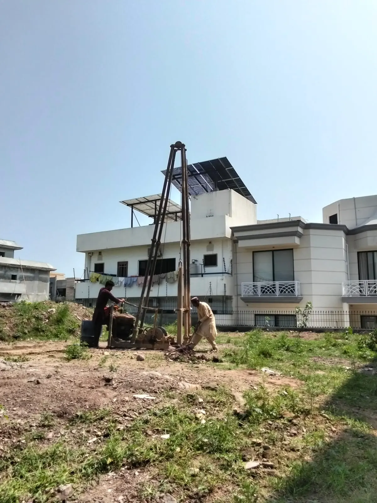 D-12, Islamabad geotechnical drilling field photograph 3
