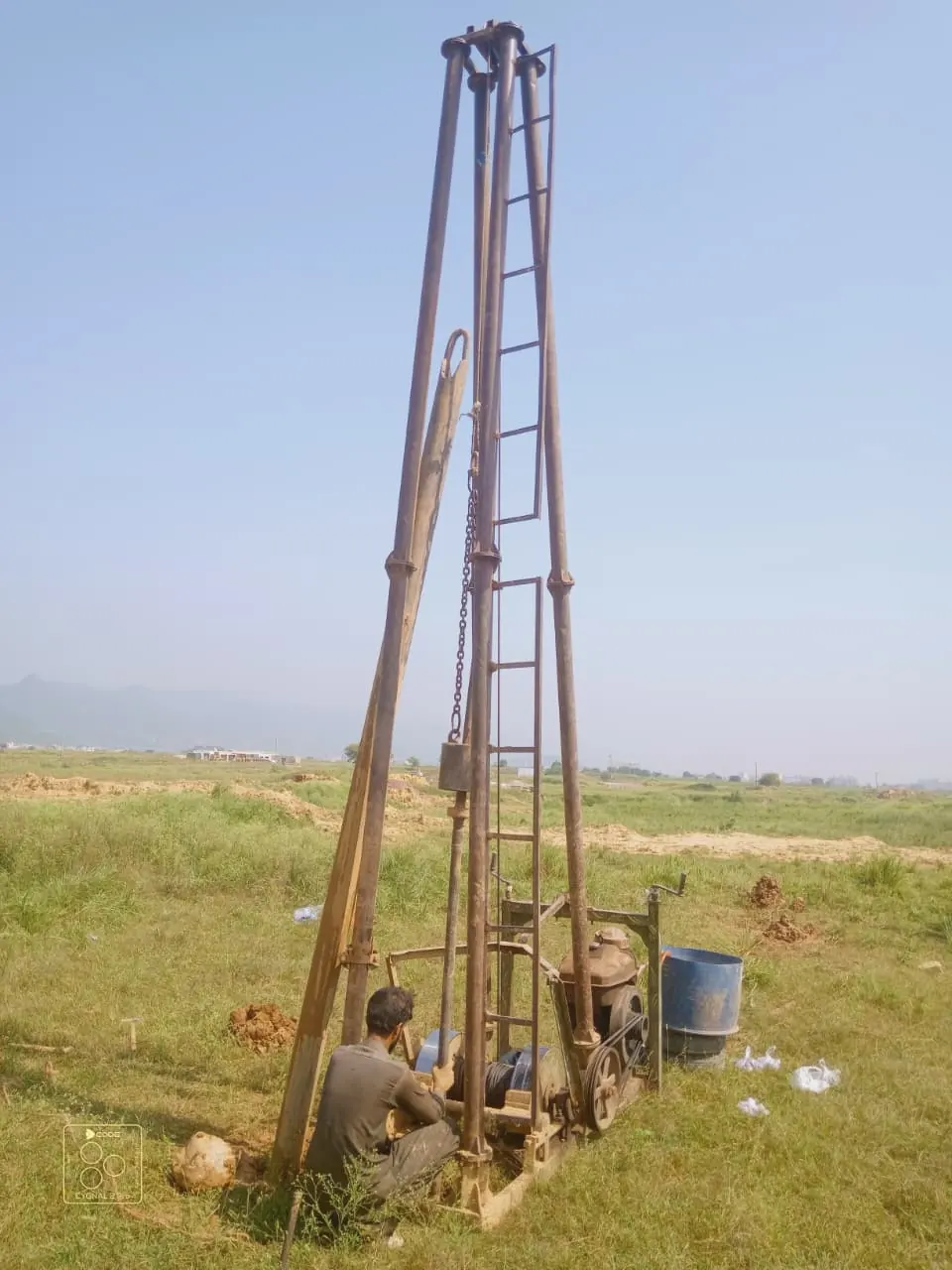 G-14, Islamabad geotechnical drilling field photograph 2